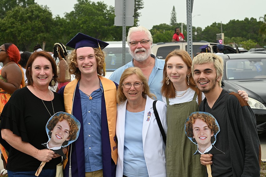 Graduate Liam McGuire and his family.