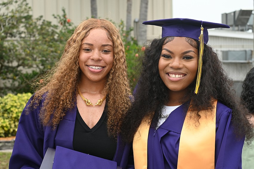 Graduates Saniah Ziegler and Milniya Williams.
