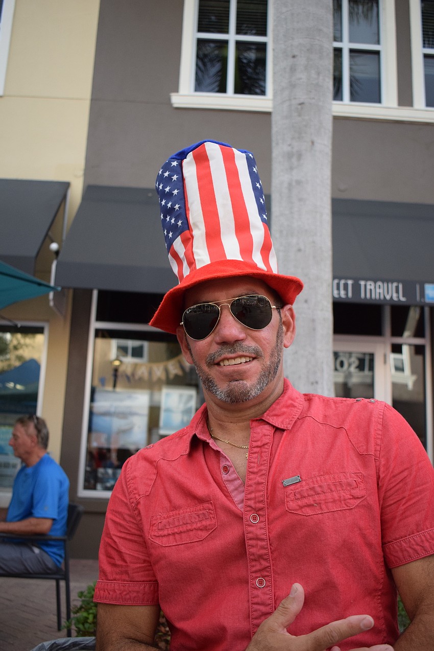 Lakewood Ranch's Robert Batista wore just the right hat for the occasion.