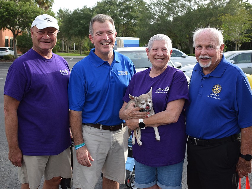 The Rotary Club of Lakewood Ranch was represented in part by Jeff Bell, Mark Midyett, Joyce Bordao and Chuck Glazer.