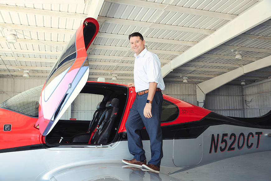 File. Paragon Flight President and Owner Christopher Schoensee