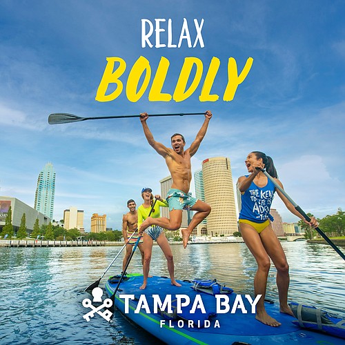 An image from Visit Tampa Bay&#39;s new "Tampa Bay Effect" marketing campaign.