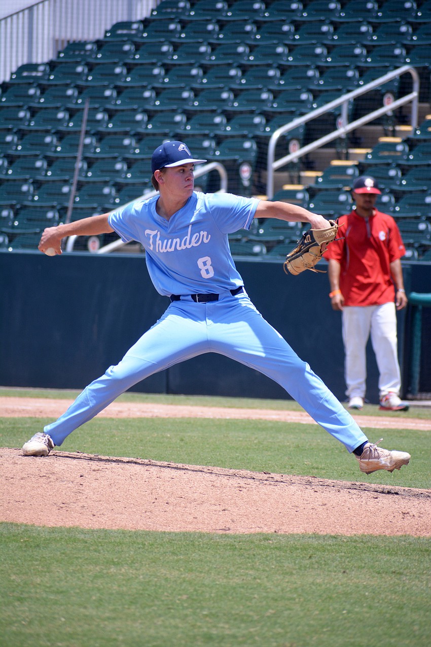 ODA junior Luke Geske pitched 2.2 innings against North Florida Christian, allowing zero earned runs (one total run) on one hit and two walks with three strikeouts.