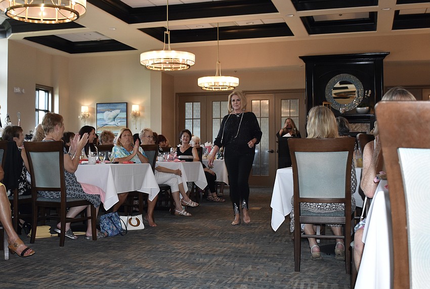 Patricia Harper takes to the aisle.