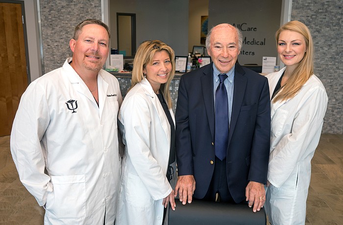 Dr. Matt Nessetti, Dr. Doris Ramirez Nessetti, Dr. Irv Becker and Physician Assistant Anne Marie Dozier