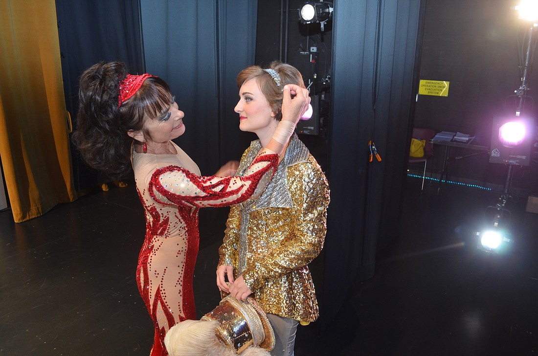 Dolly Jacobs and Bailey Sloan have worked together at the Circus Arts Conservatory for the last eight years. Backstage the two swap stories and help each other get ready.