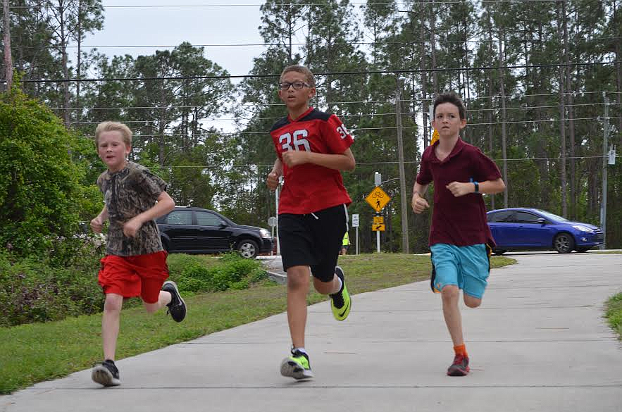 Rymfire Elementary School's running club truly are "Roadrunners