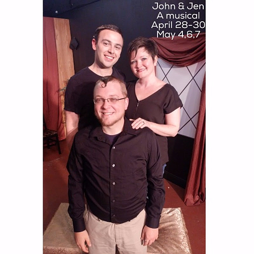 John & Jen, a musical, will play at the City Repertory Theatre this weekend and next. Courtesy photo
