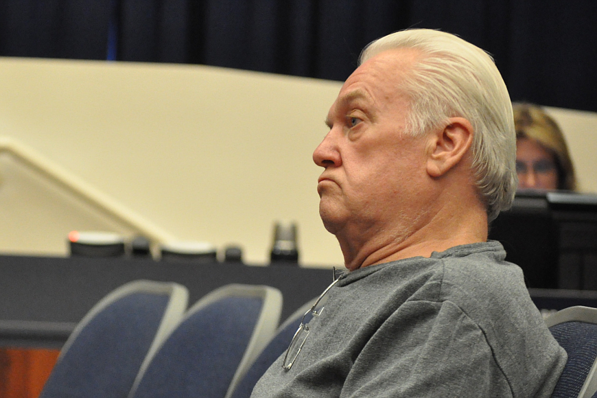 Lorenzo Fields, shown here at a  County Commission meeting in 2015, has made threatening phone calls to city of Palm Coast and Flagler County government workers in the past. (File photo.)