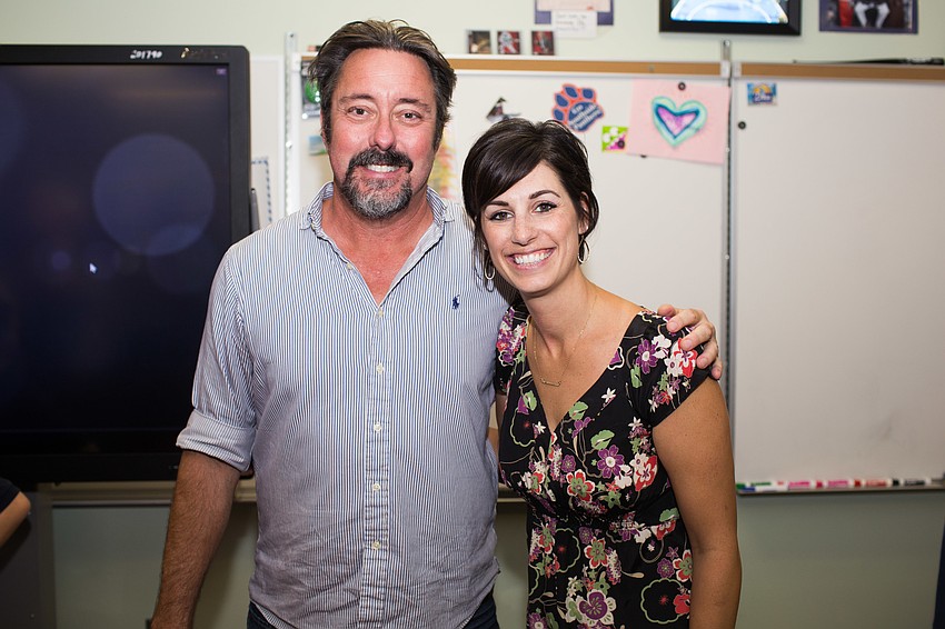 Teachers John Freeman and Jessica Gardner