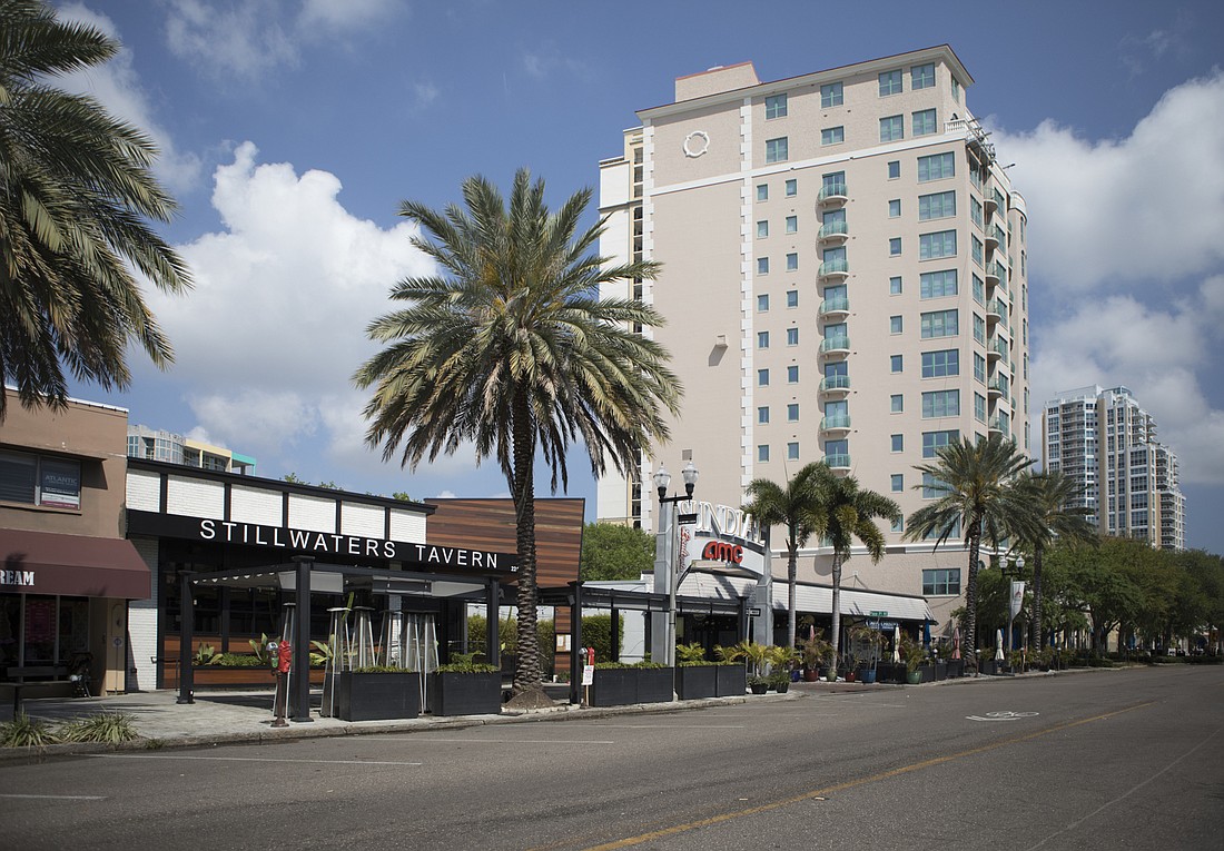 Mark Wemple. COVID-19 has hit Florida&#39;s hospitality and retail sectors particularly hard, including downtown St. Petersburg.