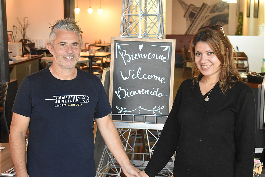 Jean and Myriam Dandonneau, pictured, moved to Sarasota from Paris in 2016 and eventually created the Mademoiselle Paris bakery and restaurant. The owners are now expanding into a second location in Downtown Sarasota.
