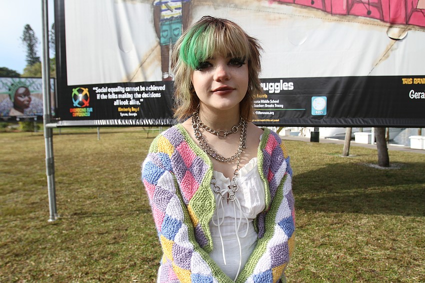 JANUARY: Emily Norris worked on her 