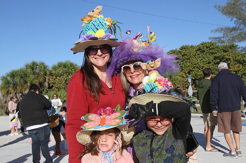 APRIL: Siesta Key's Annya, Arianna and Alessandro Hernandez with Lisa Mayer.