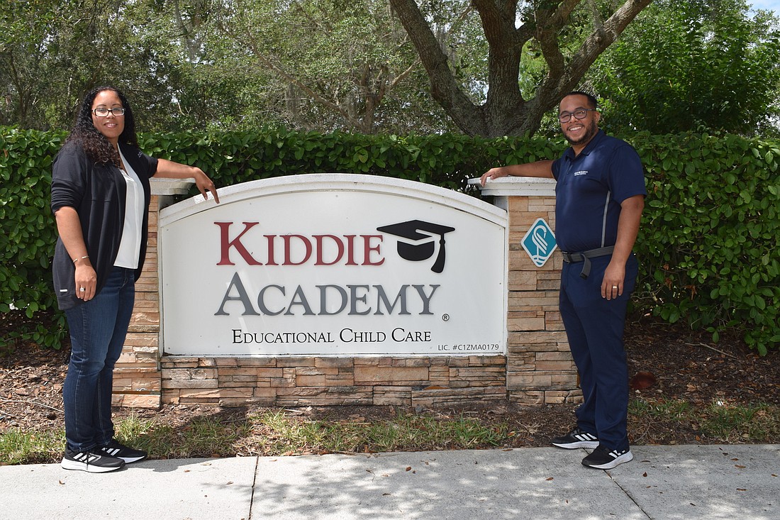 Lakewood Ranch&#39;s Melodie Marchena and her husband, Sanddy Marchena, are excited to make an impact on children as the new owners of Kiddie Academy of Lakewood Ranch. Photo by Liz Ramos.