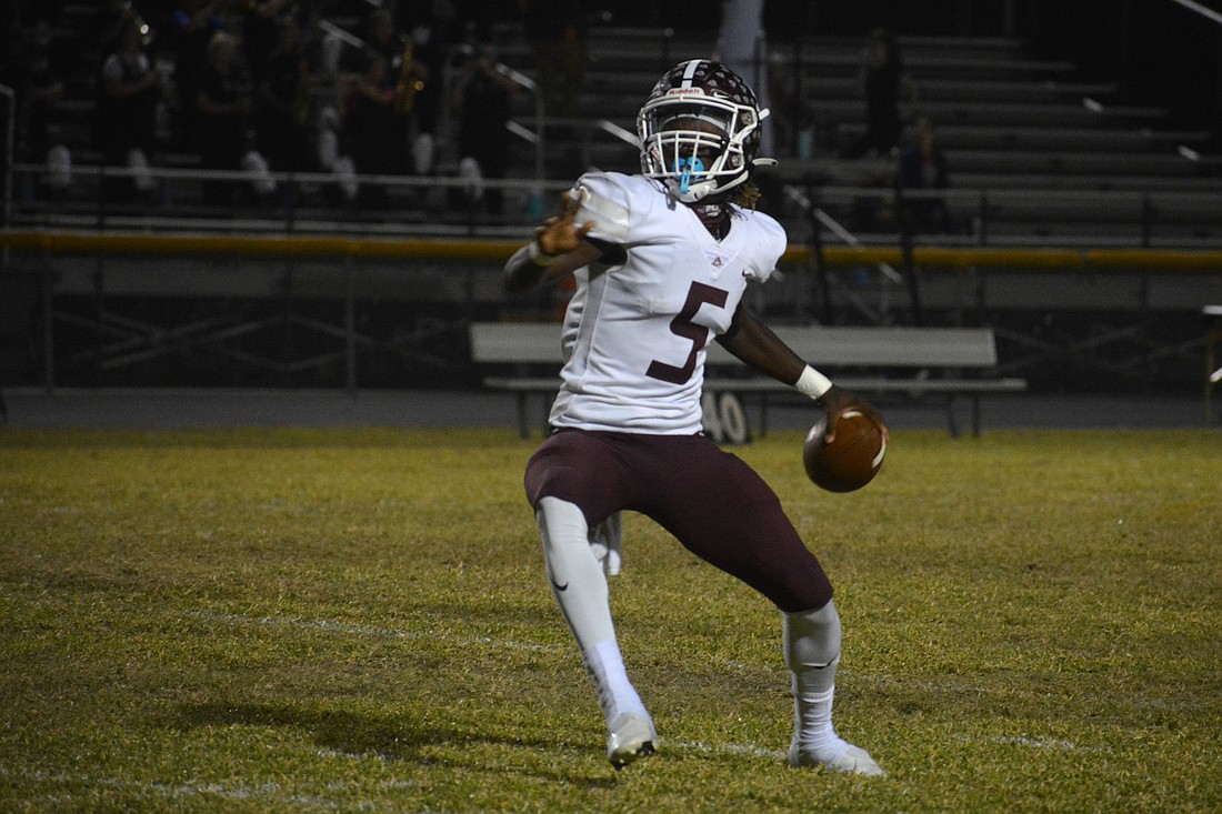 Braden River senior Bryan Kearse stepped up to play quarterback for the Pirates in 2021 after spending three years as a wide receiver.