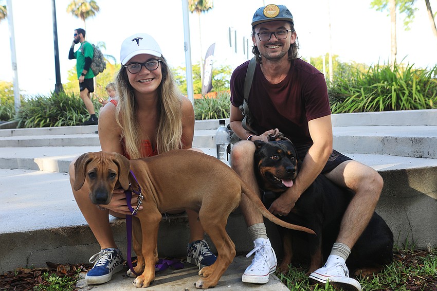 Callie and Josh Audet with Magner and Beth