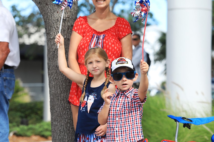 Grace and James Braden show their support