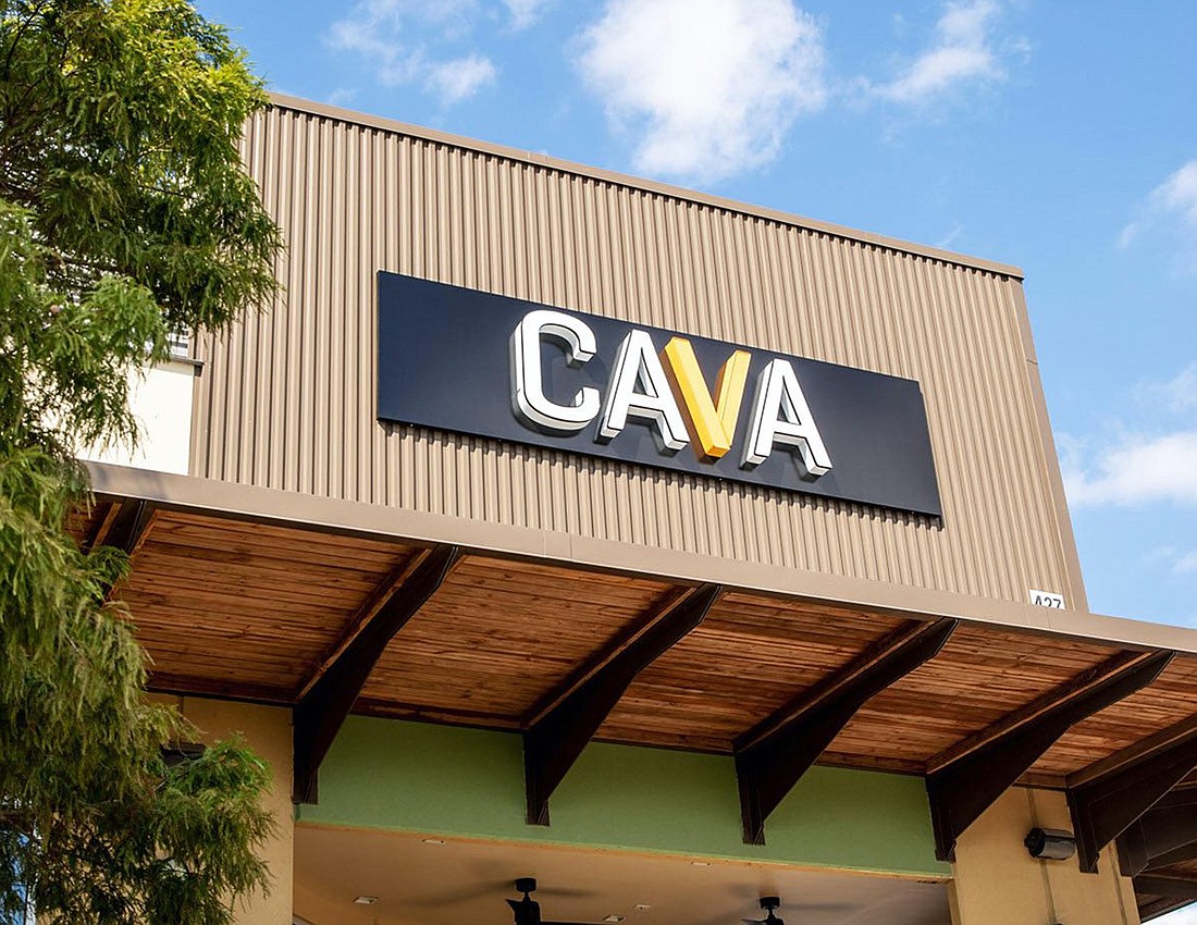 ZoÃ«s Kitchen at St. Johns Town Center will be transformed into CAVA Grill, a fast-casual Mediterranean restaurant.