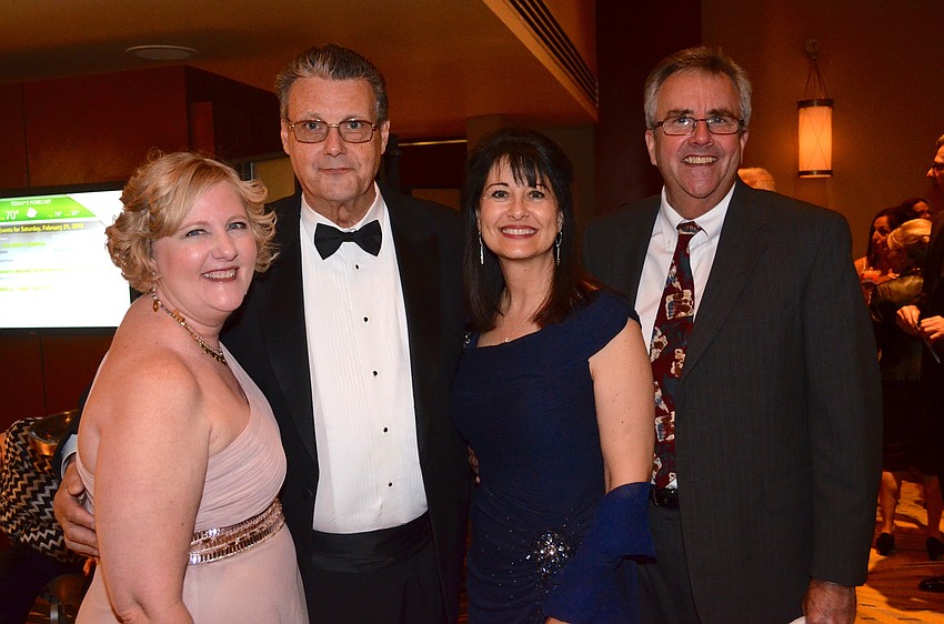 Sharon Wright and Rick Hamilton with Lisa and Gene Obenreder