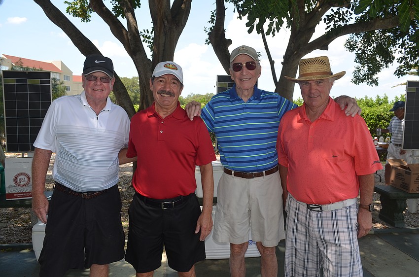 Recreation co-chairman Brian Doherty, golf co-chairman Joe Sever, former co-chairman Joe Callahan and golf co-chairman Ian MacIntosh