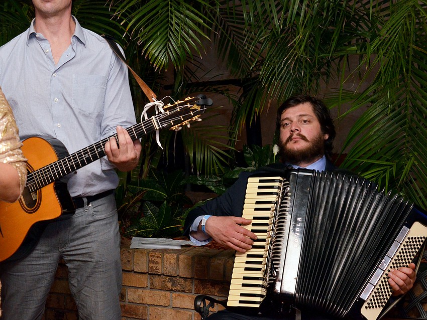 Guests enjoyed live music at Cinema Politicale.