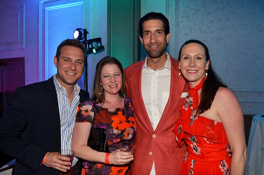 Larry and Marie Bowman with Eric and Sarah Massey