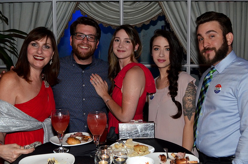 Denice Peoples, Ryan and Samantha McKee, Dianne DeCarlo and Evan Hall