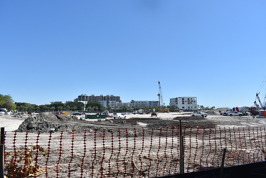 Construction progress in March.