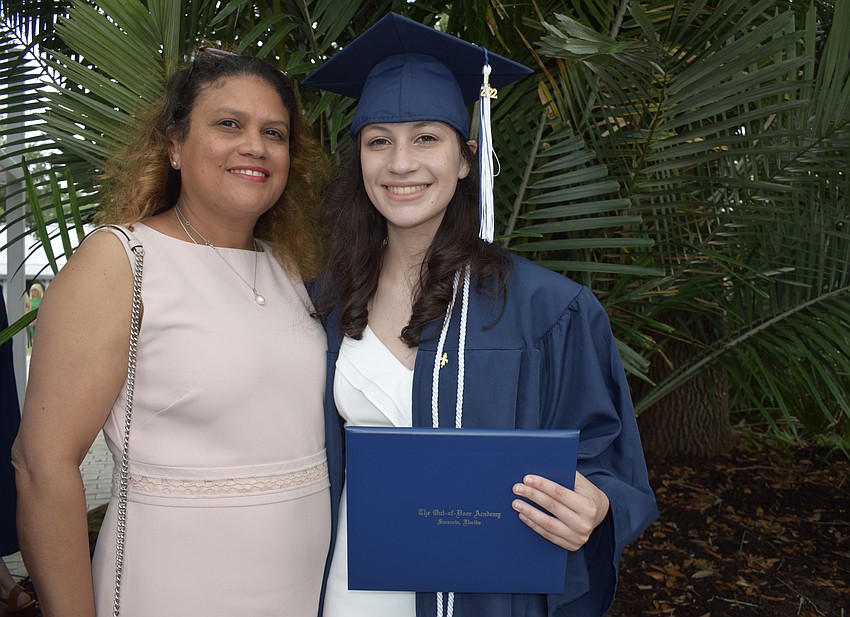 Maria Rush celebrates with her daughter Elizabeth Rush, who graduated from ODA.