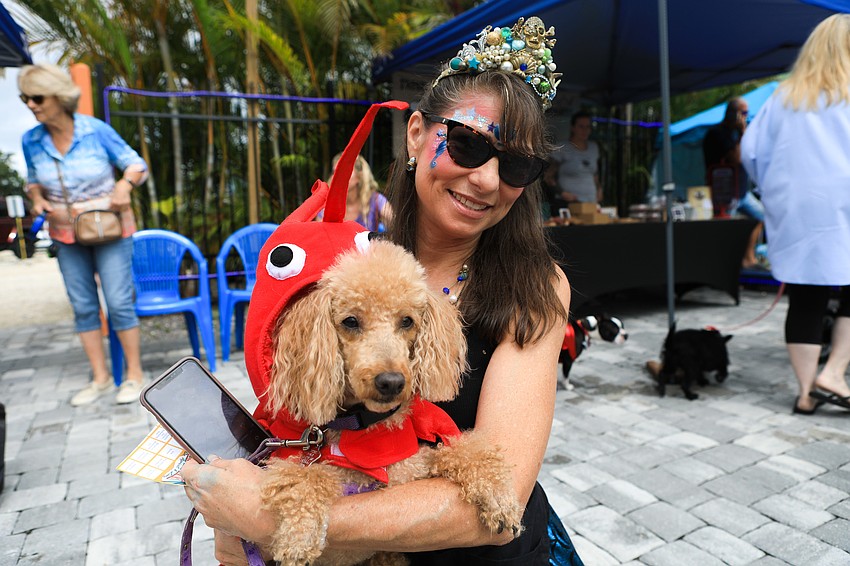 Suzy Kalin brings her dog Pierre