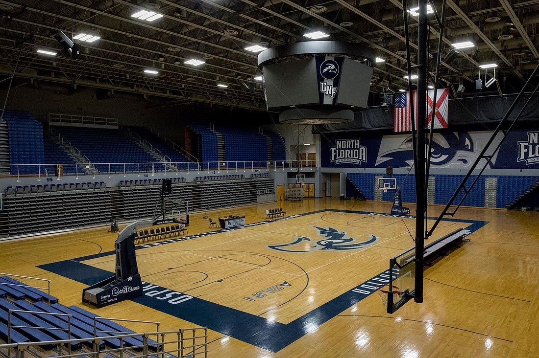 UNF Arena is getting a new floor.
