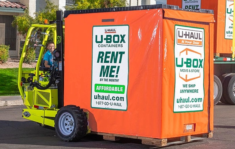 Uhaul.com says U-Box containers can be used to store belongings until a customer is ready to move.