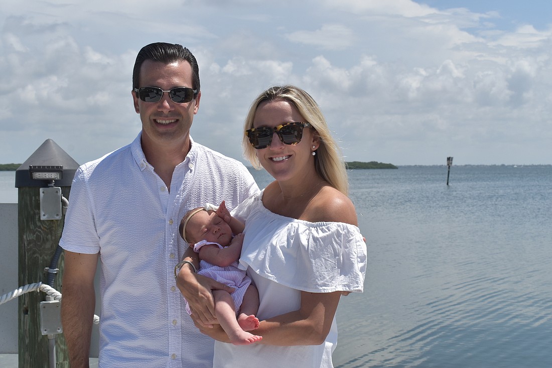 David and Brianna Sobotka are thrilled to be raising their little girl on Longboat Key.
