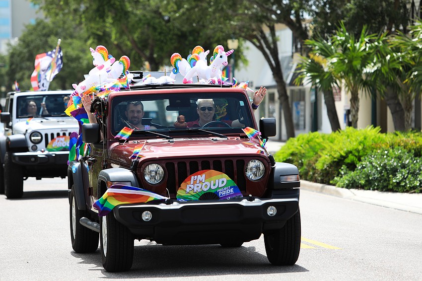 Cars started rolling through Main Street at 11 p.m.