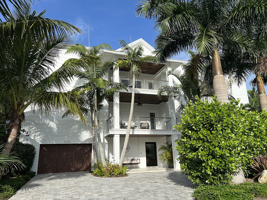 The home at 3303 Gulf of Mexico Drive sold for $13.75 million - the top sale so far of 2022.