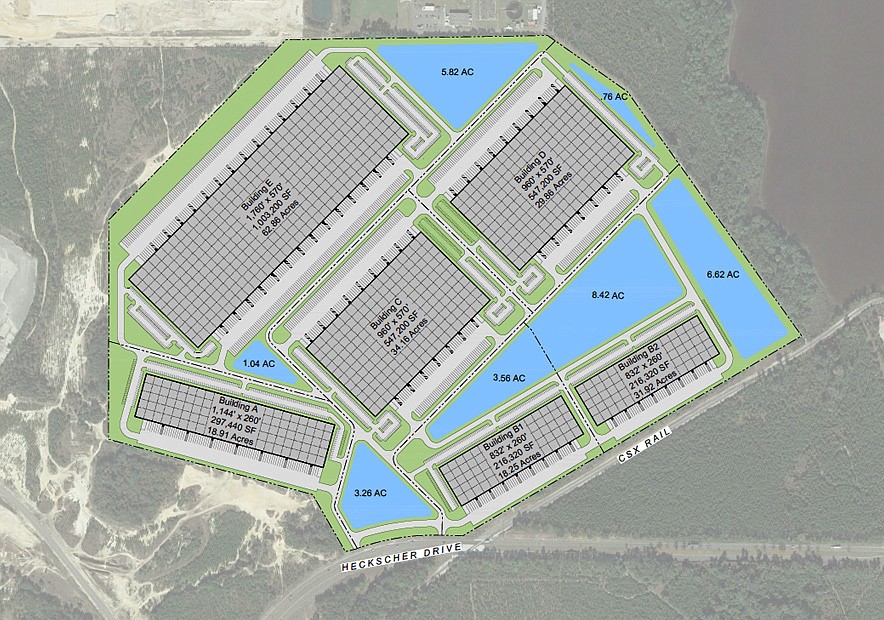 Special to the Daily Record: The site plan for Imeson Park South in North Jacksonville.