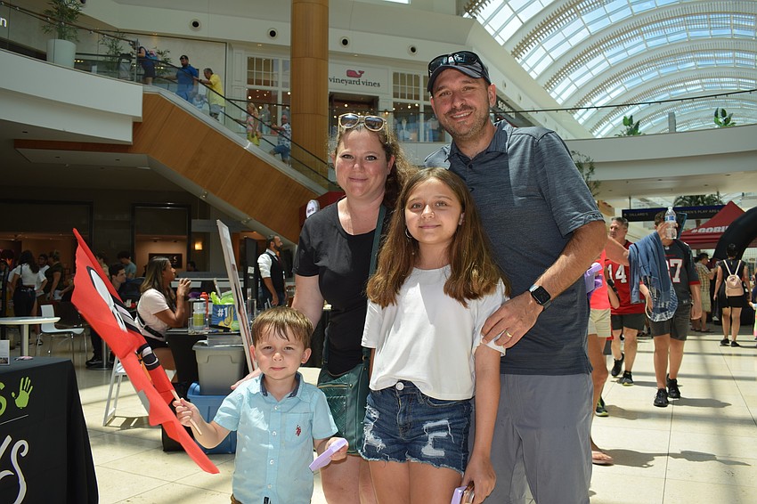 Venice's Chase Bloomquist, who is 3 years old, celebrates Father's Day with his mother, Ashley Bloomquist, 10-year-old sister Allie Bloomquist, and father, Justin Bloomquist.
