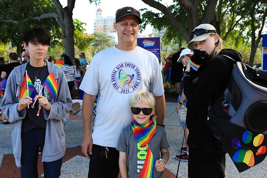 Layne Tate, David Martin, Ryan Martin, Sara Martin and Neko the cat