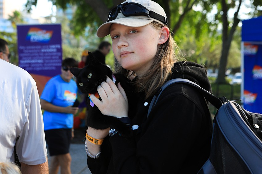 Sara Martin and Neko the cat