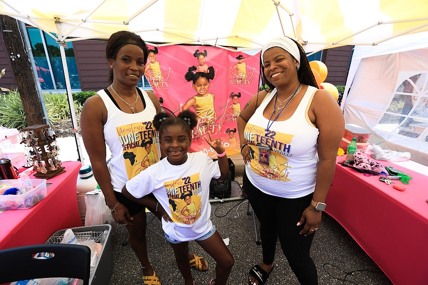 Sonya Seymour, Janiyah Johnshon and Towanda Seymour