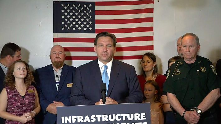 Gov. Ron DeSantis announces a $4 million grant award to Callahan in Nassau County for a water plant to serve the 1,814-acre Crawford Diamond Industrial Park.Â