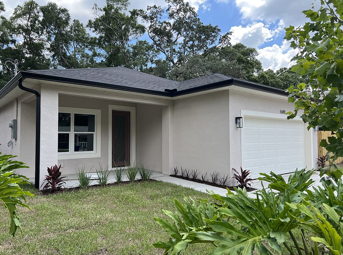 The first affordable home is complete in Tampa. (Courtesy photo)