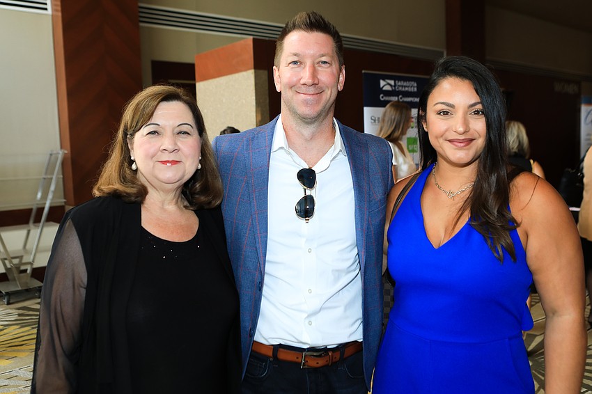 Deborah and David Crawford with Vanesa Poole