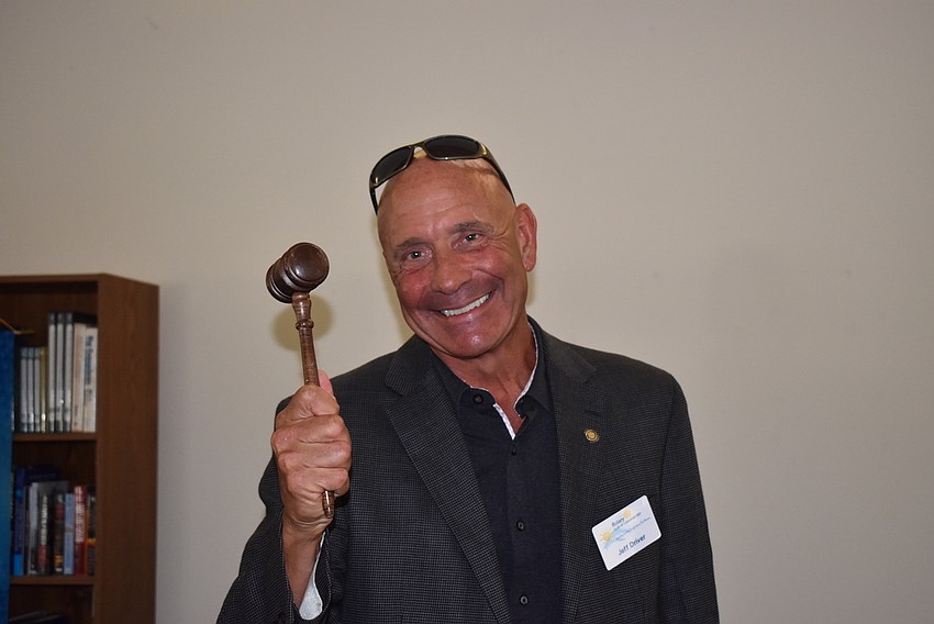 Jeff Driver is happy to hold the gavel.