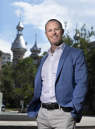 John Dorrell, an assistant professor of economics at the University of Tampa, has been studying cryptocurrencies for about seven years. (Photo by Mark Wemple)