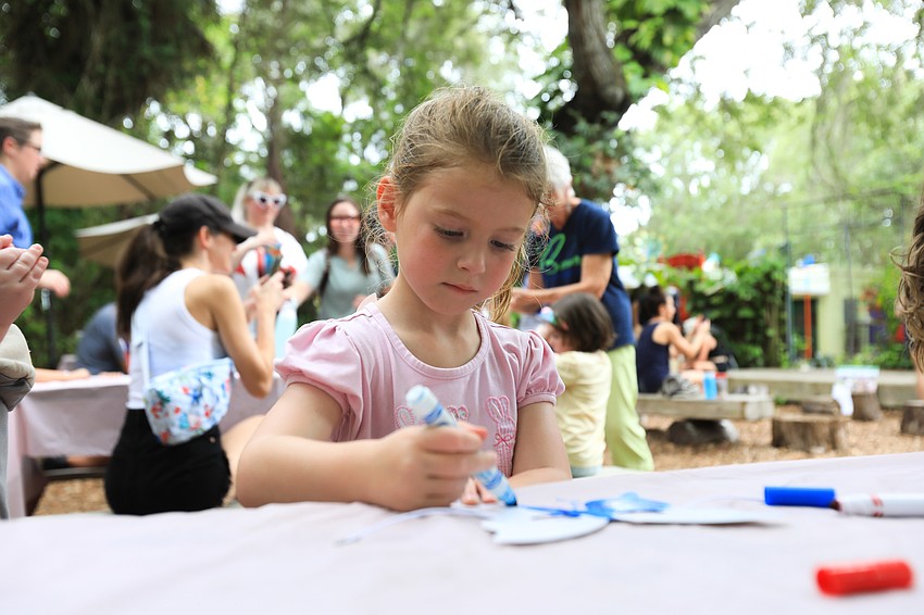 Charlotte Kushto keeps focused on her mask