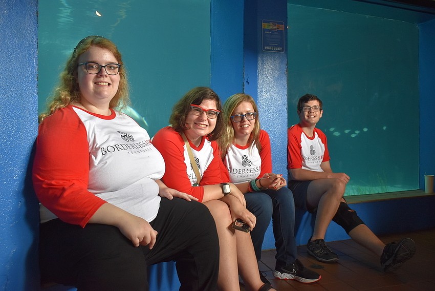 The artists: Hope McKee, Torie Summers, Erica McMurray and Austin King