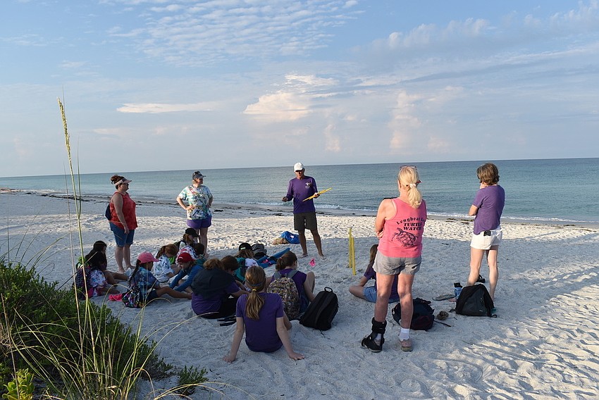 Tim Thurman speaks to Girl Scouts about the history of the LBKTW.