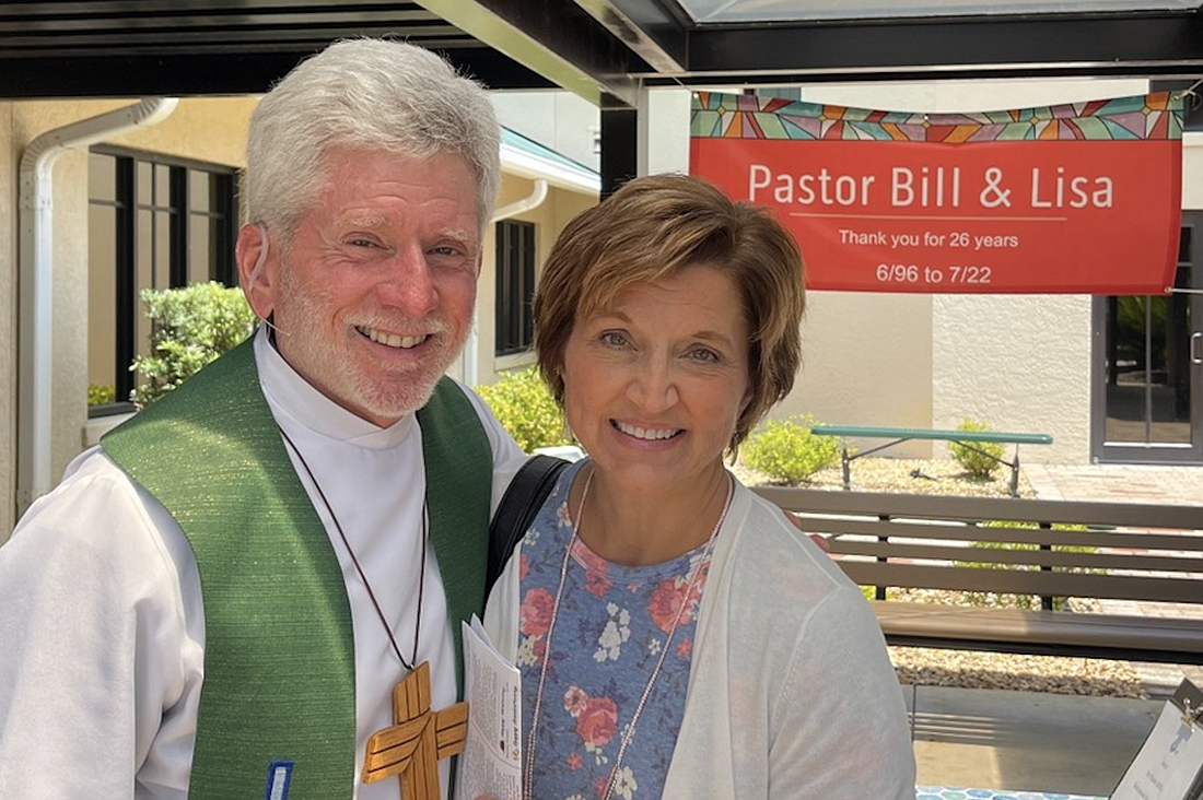 Pastor Bill Douthwaite and his wife, Lisa. Photo courtesy of Denise Hilgeman